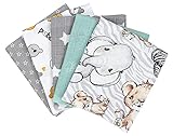 TupTam Baby Mullwindeln Spucktücher 70x80 5er / 10er Pack, Farbe: Unisex 6, Anzahl der Teile:: 5er Pack