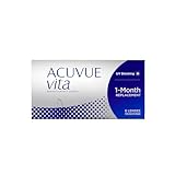 ACUVUE Vita Monatskontaktlinsen mit komfortablem Tragegefühl – Den ganzen Monat lang – -4 dpt & BC 8.8 – Mit UV Schutz & durchgängig hohem Feuchtigkeitsgehalt – 6 Linsen