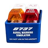 Pilot Und Crew Alarm Schlüsselanhänger Handtaschen Charm Anhänger,Warnsignal Simulator Mit LED Licht Für Luftfahrt Enthusiasten Handtasche Frauen Männer Geldbörse Rucksack Reisegeldbörse