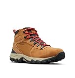 Columbia Newton Ridge Plus 2 Suede Waterproof, Wasserdichte mittelhohe Trekking- und Wanderstiefel, Elk/Mountain Red,