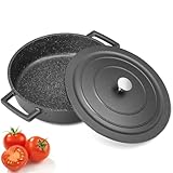SKY LIGHTBratentopf Induktion Schmortopf mit Deckel abnehmbare Griff, Ø 28 cm