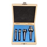 MT1 Drechseleisen Set, 4 Stück Drechselzubehör mitnehmer, Holzdrechselwerkzeug Zubehör - Hochwertiger Stahl, Robuste Verarbeitung, Ideal für Drechselbank und Woodturning Tools (MT1)