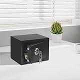 Tresor | Safe | Tresor Für Zuhause | Safe aus Q235-Stahl | 3,8L Fassungsvermögen | Diebstahlsicher mit 3 Schlüsseln | Für Schmuck, Bargeld & Dokumente