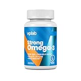 Vplab Strong Omega 3 60 Softgel Kapseln - Hochdosierte Fischölkapseln mit EPA & DHA - für Herz, Gehirn und Gelenke - unterstützt Gesundheit und Leistungsfähigkeit - glutenfrei und laktosefrei