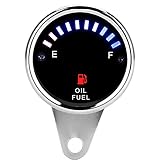 Akozon Kraftstoffanzeige elektrischer LCD Digital Ölzähler des Motorradautos
