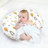 Stillkissen für Stillen Baby, Multifunktionales Stillkissen mit Kissenbezug U-Form 100% Baumwolle, Waschbar Mutterschaftskissen für Flaschenstillen, Säuglingsunterstützung (Fuchs)