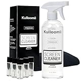 Bildschirmreiniger Spray und Wischtuch, TV-Bildschirmreiniger für Computer, Laptop, Monitor, Telefon, iPad, MacBook, Elektronik, LCD, LED, Sprühflasche + 5 konzentrierte Lösung + Mikrofasertuch, 2500