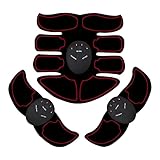 Layhou Elektrostimulator, Muskelstimulator, Bauchmuskeltrainer, Elektrostimulator, Muskelstimulation, Damen, Herren, Bauchtraining, für Bauch, Arme, Beine