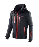 Black Crevice Herren Skijacke I Herren-Skijacke in verschiedenen Farben & Größen I wind- & wasserdichte Herren-Funktionsjacke I wasserdichte Reißverschlusstaschen I Ski-Jacke mit Kapuze