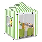 Spielhäuser Abdeckung, Gartenhaus 420D Oxford Wasserdicht Sonnenschutz UV-Beständig Staubdicht Kinderspielhaus Allwetter Schutzhülle, Für Gartenhaus Hof Rasen Holzhütten (Green,56 x 56 x 60.2 inches)
