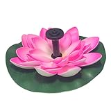 Sosoport 1 Stück Springbrunnen Wasserpumpe Wasserspiel Solarbetriebener Kleiner Teichbrunnen Vogelbad Wasserspiel Solarbetriebene Teichpumpe Schwimmende Blumenpumpe Für Teichbrunnen
