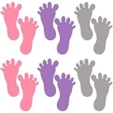 STOBOK 9 Paare Fußabdruck Boden Aufkleber Bunte Wand Fußabdruck Aufkleber Vinyls für Schule Kindergarten Klassenzimmer Kinderzimmer Dekoration Zufällige Farbe