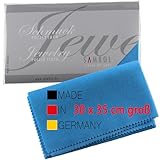 SAMBOL Silberputztuch für Schmuck 30x35 cm groß Silbertuch für Schmuck mit Silberputzmittel