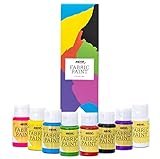 Nazca Textilfarben Waschfest mit Professionelle Qualität – 8 Farben Set x 30ml - Stoffmalfarben Wasserfest Schmücken Sie Ihre T-Shirts, Jeans, Tischdecke, Kissen, Stoffschuhe und Weitere Stoffe