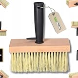 ToolSpace Quast Kleister Deckenbürste 170 mm Kleisterbürste Tiefgrundburste für Teerbürste Ergonomisch Kunststoff Griff Tapezierbürste Vliestapete Tapezierquast Klebstoffe Maurerarbeiten Spritzpinsel