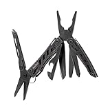 Nextool EDC Schlüsselanhänger Multitool, 10-in-1 Mini-Taschenmesser, Multi-Tool mit Nadelzange, Schere, Mini-nützliche coole Gadgets für Männer, Geschenke für Vater, Männer, Ihn, Freund, dunkel