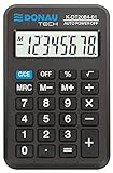 Taschenrechner DONAU TECH/K-DT2084-01 8-Stellig Wurzelfunktion/ 97x60x11mm/ Farbe: Schwarz/Rechner Anzeige/Batteriebetrieb/Kompaktes Design