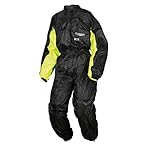 Modeka Black Rain Regenkombi 1 Teiler, schwarz/gelb, XL