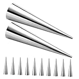 TOYANDONA 12 Stück Teiliges Edelstahl Kegelförmig Antihaft Croissant Backformen für Hörnchen und Sahnerollen Langlebig Sicher Poliert Vielseitig für Profi Hobbybäcker Komfortabel zu