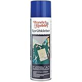 Bastelsprühkleber transparent 500ml Aerosol zum Basteln mit Holz, Papier, Pappe und Schaumstoff - Sprühkleber Stoff für Bastelarbeiten (1)