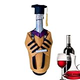 Kioriur Flasche für Abschlussfeier, Weinmantel, Abschlussfeier, dekorative Hüte aus Filz für Weinflasche – Partyzubehör