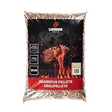 LANDMANN Grillpellets Buche 10kg | Für die besonders rauchige Note | Für Smoker, Pellet- und Holzkohlegrills & Pizzaöfen geeignet | Geringer Verbrauch | Ideal auch für Räucherboxen [Braun]