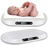 Digitale Babywaage für Neugeborene und Babys von 30 g bis zu 20 kg, Elektronische Babywaage mit LCD-Display und Tara-Funktion