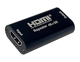 Aktiver HDMI-Verlängerung/Repeater 4K 60 Hz, bis zu 30 m, mit Audio- und Video-Unterstützung, ideal für die Signalübertragung in großen Räumen.