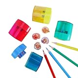 2026 Anspitzer mit Behälter, Spitzer mit Dose, Dosenspitzer Dicke und Dünne Stifte 4 Farben