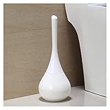 WC-Bürste, kreativer europäischer Stil, Badezimmer-Toilettenbürsten-Set, 14 x 38 cm, weiße WC-Bürstenhalter, Badezimmerzubehör (Gold)