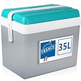 Kühlbox 35L Isolierbox Kühltasche Camping Thermobox Isoliertasche Grau (Kühlbox 35L)
