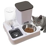 Futter- und Tränke für Tierfutter, Katzenfutter- und Wasserspender-Set | 2-in-1 Rutschfester Futterspender für Haustiere - Tragbare Futterautomaten, Heimtierbedarf für Katzen, mittlerer und großer Ra
