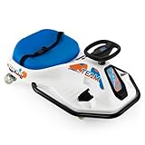 GOPLUS 24V Elektro Gokart für Kinder, Drift Cart mit 200W bürstenlosem Motor & kabelloser Verbindung, Radio & Musik, Sanfter Start, 3 Fahnen inklusive, Elektroauto für Kinder ab 3 Jahren