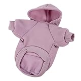 GANAZONO Welpen-Sweatshirt Welpe Kleiner Hundemantel Hund Kleiner Rassen Hündchen Dackelkleidung Hunde-Hoodie Aus Fleece Dackel-Pullover Hund Kopfhörer Hunde-Hoodie Dackel Baumwolle