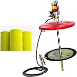 JINTAOMA Druckluftbetriebene Fettpumpe (55 Gallonen, 50:1) Mit 4,8 M Langem Hochdruckschlauch Und Fettpresse, Komplettset FüR WerkstäTten Und BAU