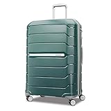 Samsonite Freeform Hardside erweiterbar mit Doppel-Spinner-Rädern, salbeigrün, Checked-Large 28-Inch, Freeform Hardside erweiterbar mit Doppelspinnerrollen