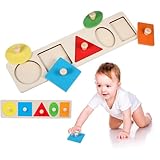 Geometrisches Puzzle, Baby Puzzle Montessori Puzzle, HolzPuzzle, Mehrere Form Holz Puzzle Steckpuzzle, Lernspielzeug Geschenk für Kindergarten und Vorschule