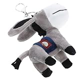 HEMOTON Esel Schlüsselanhänger Individuelles Puppenspiel für Haustiere Esel-Schlüsselanhänger Plüsch-Tier-Anhänger Tierischer Anhänger Plüsch-Schlüsselanhänger Plüschpuppe zum Aufhängen