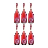 Bottega Spa Sparkling Rosé alkoholfrei Sekt Italien inkl. FeinWert E-Book (6 x 0.75 l)