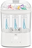 Bear Sterilisator für Babyflaschen mit Trocknungsfunktion, 4-in-1 Auto-Flaschen Sterilisator Baby mit 48H Storge-Funktion, Sterilisator für Babyartikel, Babyflaschen & Milchpumpen-Zubehör