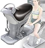 Elektrisches Reitgerät, 3D-Simulations-Fitnessgeräte mit LCD-Display, 20 Geschwindigkeiten für Aerobic-Übungen, ideal für Taille, Beine, Hüfte