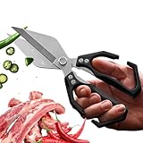 Youngwier Küchenschere | Rostfreie Geflügelschere Für Harte Arbeiten,Rutschfeste Küchenhelfer Zum Kochen Backen Camping Angeln Picknick