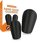 Mini Schienbeinschoner - 1 Paar - Schwarz - 8 * 5 CM - Extra Klein - Schienbeinschoner Fußball - Kind - Erwachsene - Shin Pads - Schienbeinschoner