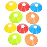 VICASKY 25 Stück Teiliges Agility Cones aus Langlebigem PPT Kunststoff Farbige Markierungsteller für Fußball und Basketball Training Vielseitige Trainingshilfen für Erwachsene rutschfest