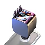 Lpoppcx Einziehbares Auto-Ladegerät,Schnellladung 2 USB-Anschlüsse Fahrzeug-Zubehör Mit Sternenlicht,Autohandy-Ladegerät | Für Tägliche Pendelstrecke Abenteuer Fahrzeuge Reisen Arbeit Fahrer