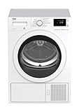 Beko DE8635RX Kondenstrockner mit Wärmepumpentechnologie, 8 kg, A+++ -10 % (noch sparsamer), Wechselbarer Türanschlag, Silent mode, OptiSense Sensortrocknung, Elektronische Feuchtemessung, Weiß