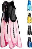 Cressi Agua - Unisex Premium Flossen Self Adjusting zum Tauchen, Apnoe, Schnorcheln und Schwimmen, Rosa, 37/38