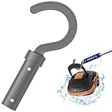 PureAura Haken für Poolreiniger, Poolhaken für Stangen, kompatibel mit allen Pool-Staubsaugern, einschließlich kabellos, oberirdisch und unter Wasser, ideale Haken für Teleskopstangen, Grau