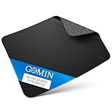 Gomin Mauspad – 280x200mm Gaming Mousepad – rutschfest und Wasserdicht – Ohne störendes Logo und Fransenfreie Ränder - Verbessert Geschwindigkeit und Präzision für PC, Büro, Laptop Computer – Schwarz