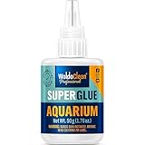 Aquarium Kleber 50g für Pflanzen, Steine, Moose - in wiederverschließbarer Tube mit Spitze